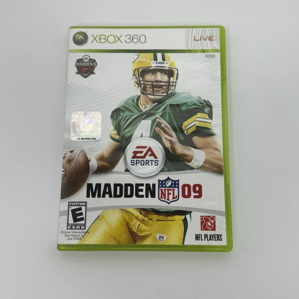 Madden NFL 09 (Microsoft Xbox 360, 2008) CIB Complete w/ Manual Tested Working